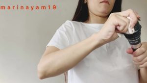 Marina cums and shits backstage between speech 00004