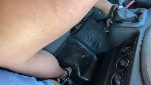Anal gear knob fuck until the sausage presses - Geil shit in the rental car 00004