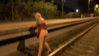 Railway track piss   shit   Pissbattle on the platform with apple birth from the cunt  00001 200x113 - Devil Sophie – Railway track piss &amp; shit – Pissbattle on the platform with apple birth from the cunt