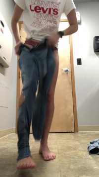 Teen girl shits on the floor 00005