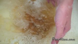 Alina pooping in panties in nature and walking scat eat 00001