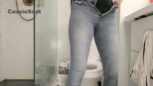 Toilet Shitting and Leaving Poop Streaks to Make Skidmarks 00002