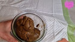 Kitty Skatt – Filling the jar for storage 00002