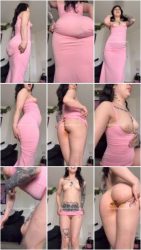 Sexy Efro Poop In Long Pink Maxi Dress.ScrinList Sexy Efro Poop In Long Pink Maxi Dress.ScrinList