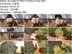 50 Layla’s FIRST Outdoor Poop.ScrinList