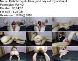 Diabolic Sigal - Be a good boy eat my shit.ScrinList