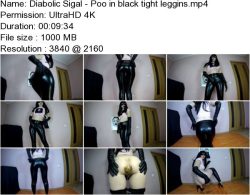 Diabolic Sigal - Poo in black tight leggins.ScrinList