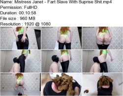 Mistress Janet - Fart Slave With Suprise Shit.ScrinList