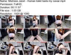 Mistress Janet - Human toilet taste my caviar.ScrinList