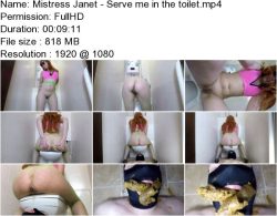 Mistress Janet - Serve me in the toilet.ScrinList