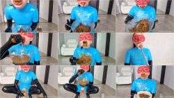 PLAYING WITH SHIT IN A LATEX OUTFIT PART 1 WITH 11 LOADS OF SHIT.ScrinList