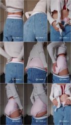 showing you my full diaper under my jeans.ScrinList