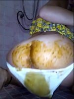 Filthy Schoolgirl Poop in Her White Panty and Make Big Mess with Poo Smearing 00004 Filthy Schoolgirl Poop in Her White Panty and Make Big Mess with Poo Smearing 00004